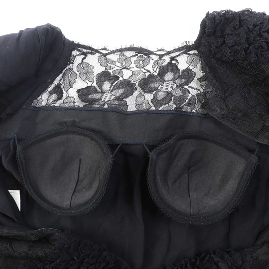 CHANEL one piece P41859 Outer: 73% rayon, Outer: 27% nylon, Lining: 100% silk black Women 38 Used Authentic
