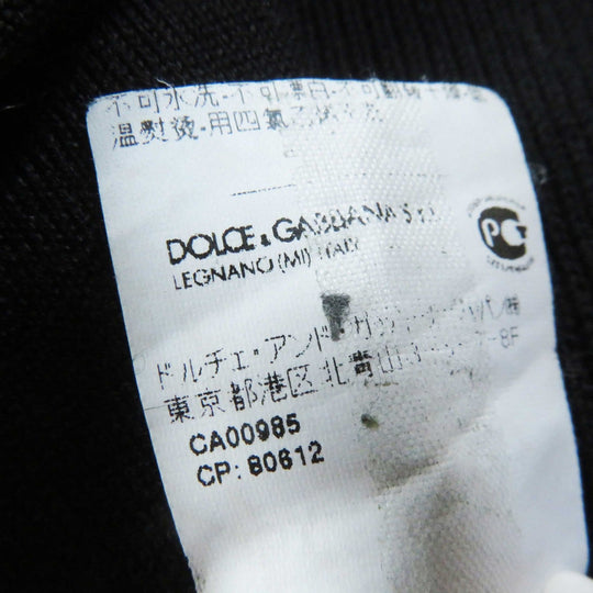 DOLCE&GABBANA cardigan Outer material: 70% cashmere, Outer material: 30% silk Black beige Women 36 Used Authentic