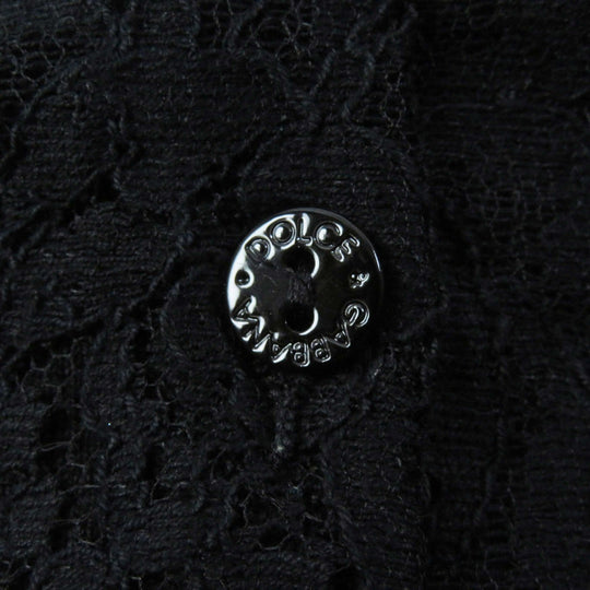 DOLCE&GABBANA cardigan Outer material: 70% cashmere, Outer material: 30% silk Black beige Women 36 Used Authentic