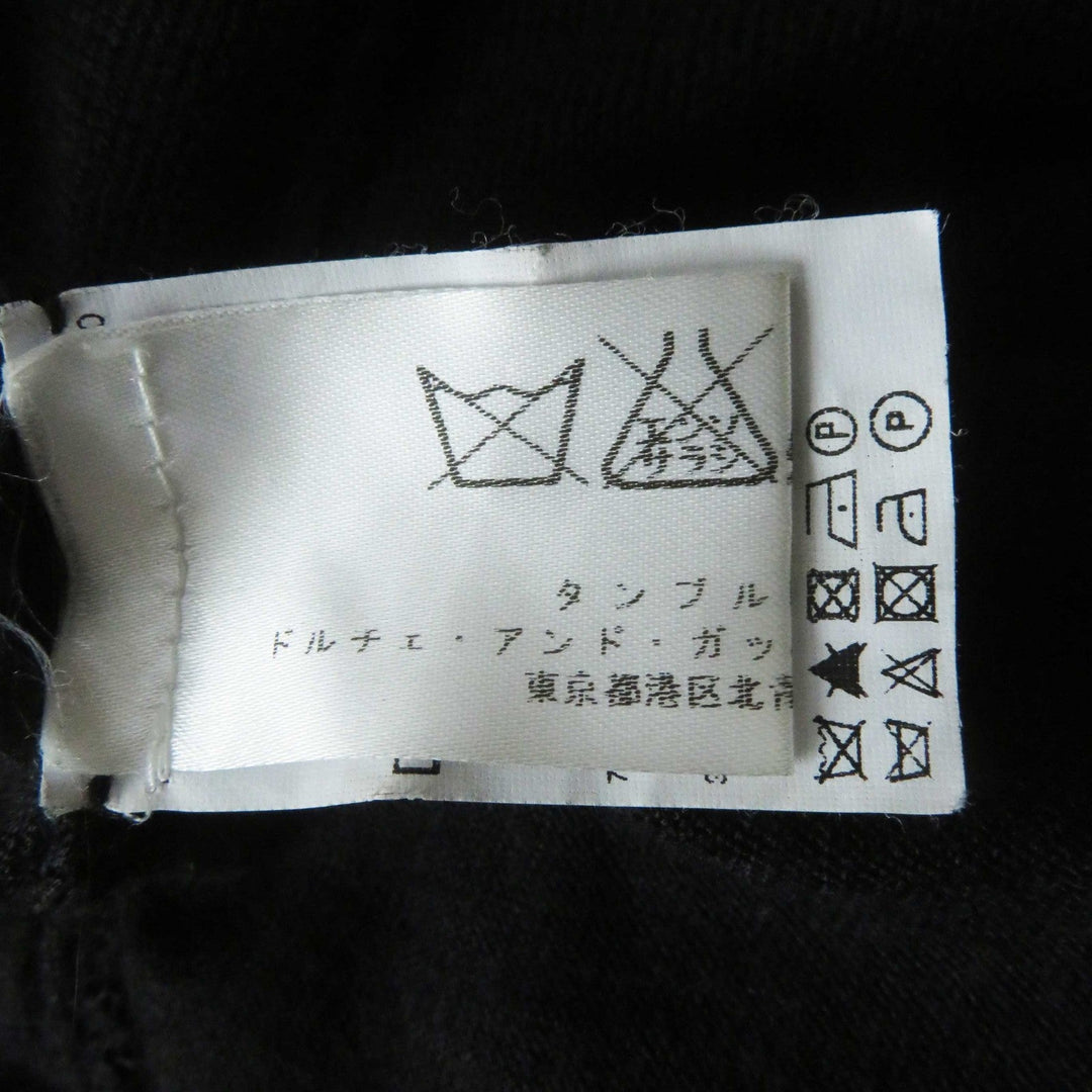 DOLCE&GABBANA cardigan Outer material: 70% cashmere, Outer material: 30% silk Black beige Women 36 Used Authentic