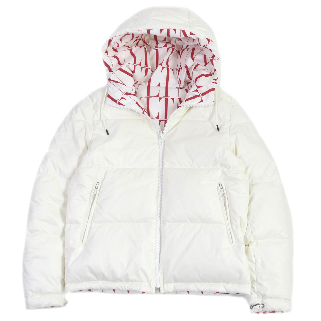 VALENTINO Down jacket WV3CNB307GG Main: 100% nylon, Filling: 90% down, Filling: 10% feather white mens 44 Used Authentic