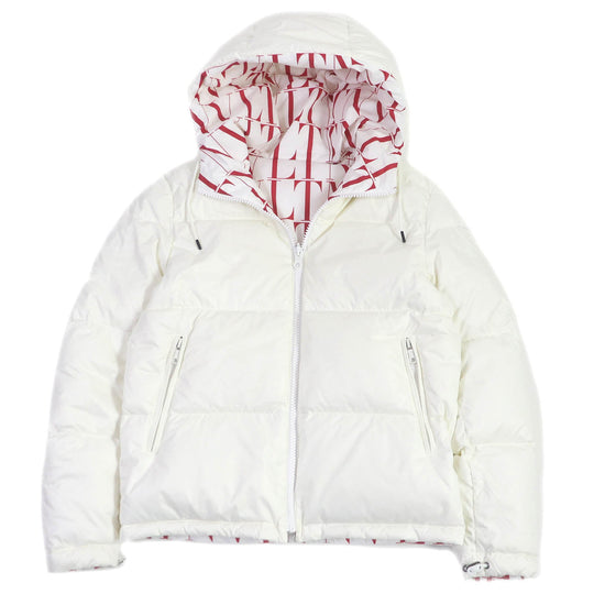 VALENTINO Down jacket WV3CNB307GG Main: 100% nylon, Filling: 90% down, Filling: 10% feather white mens 44 Used Authentic