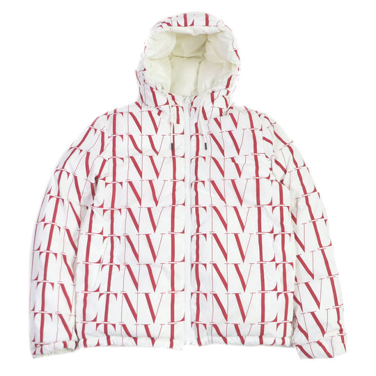 VALENTINO Down jacket WV3CNB307GG Main: 100% nylon, Filling: 90% down, Filling: 10% feather white mens 44 Used Authentic