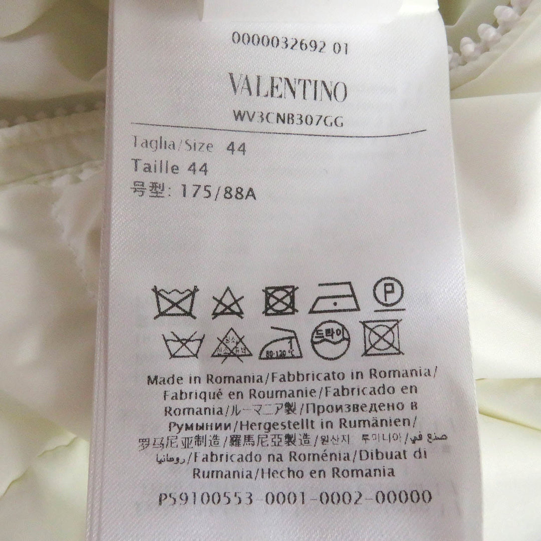 VALENTINO Down jacket WV3CNB307GG Main: 100% nylon, Filling: 90% down, Filling: 10% feather white mens 44 Used Authentic