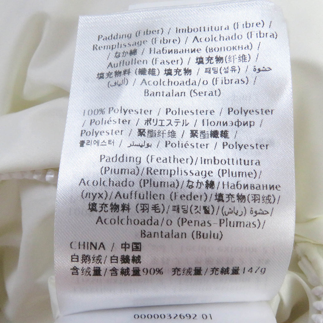 VALENTINO Down jacket WV3CNB307GG Main: 100% nylon, Filling: 90% down, Filling: 10% feather white mens 44 Used Authentic