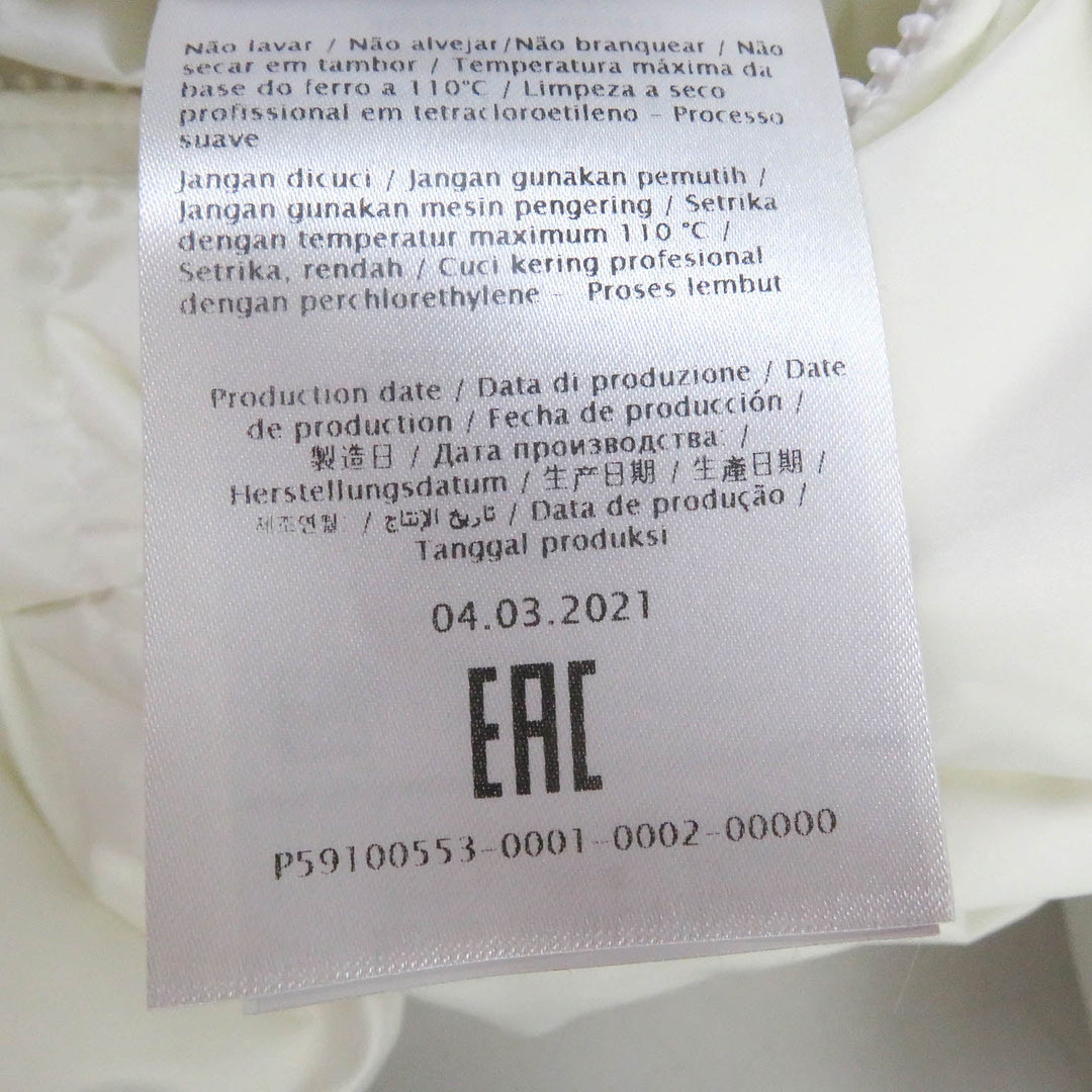 VALENTINO Down jacket WV3CNB307GG Main: 100% nylon, Filling: 90% down, Filling: 10% feather white mens 44 Used Authentic