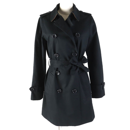 COACH trench coat F85626 Main: 100% cotton, Lining: 100% polyester, Part: 100% cotton, Leather part: Cowhide black Women XS Used Authentic