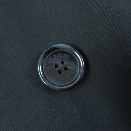 COACH trench coat F85626 Main: 100% cotton, Lining: 100% polyester, Part: 100% cotton, Leather part: Cowhide black Women XS Used Authentic