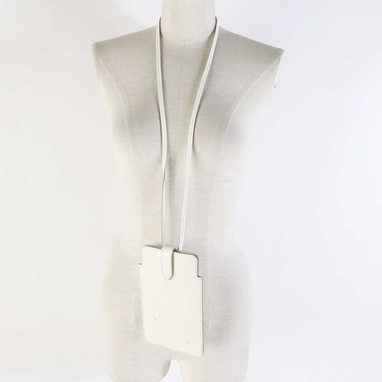 Maison Margiela Shoulder Bag Main: Leather white SA3VZ0001 Women Used Authentic
