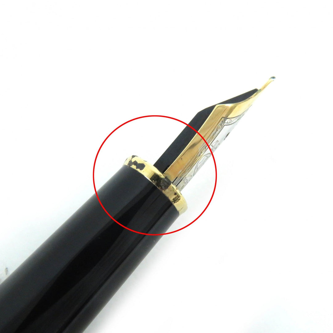 MONTBLANC fountain pen Pen point: K14 Black gold Meisterstck Classic mens Used Authentic