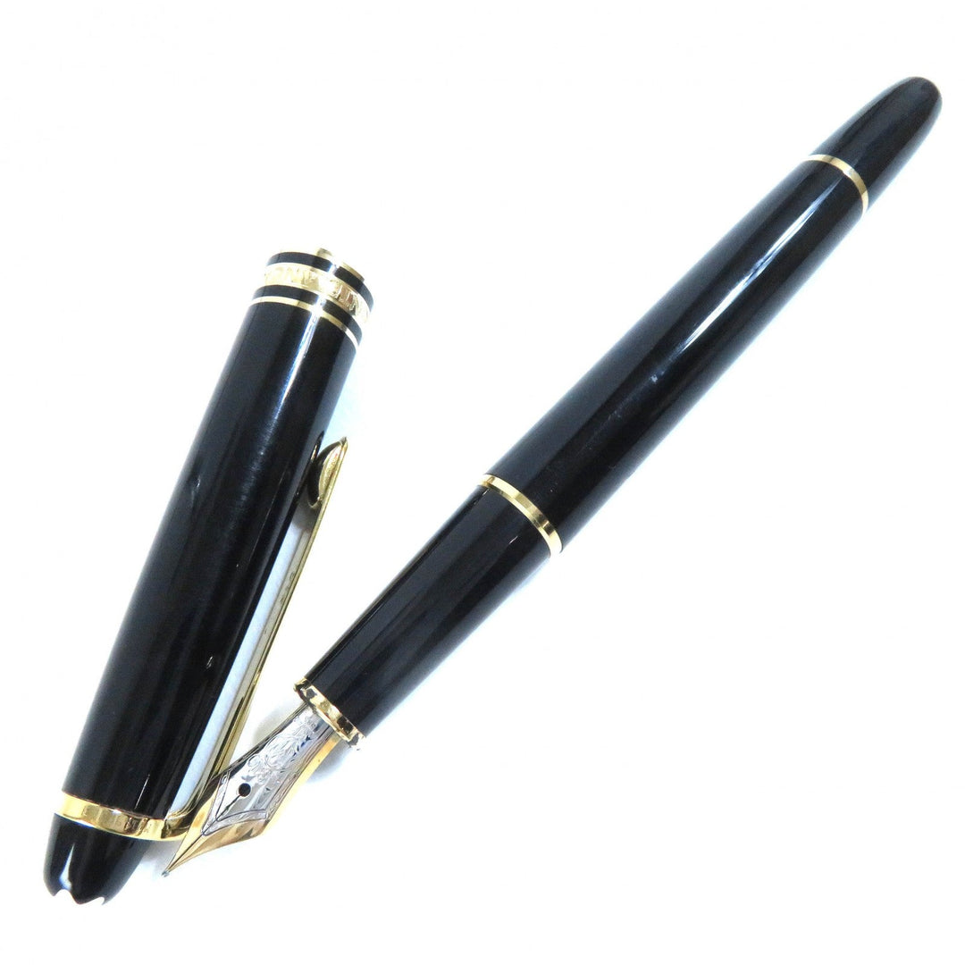 MONTBLANC fountain pen Pen point: K14 Black gold Meisterstck Classic mens Used Authentic