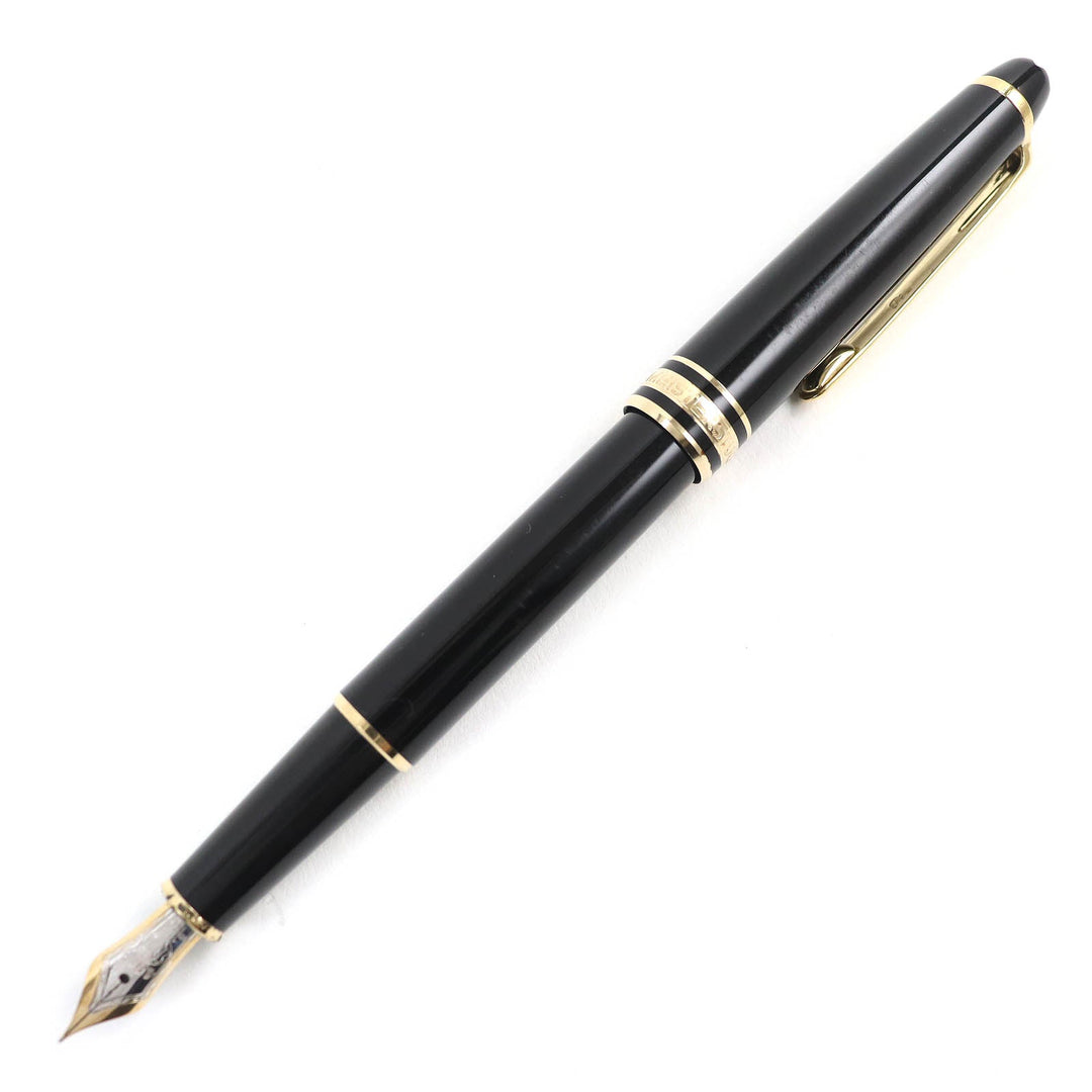 MONTBLANC fountain pen Pen point: K14 Black gold Meisterstck Classic mens Used Authentic
