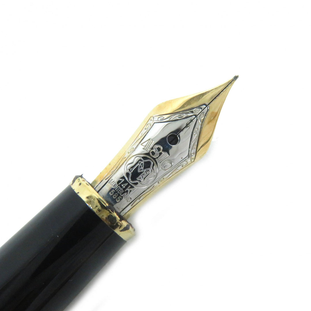 MONTBLANC fountain pen Pen point: K14 Black gold Meisterstck Classic mens Used Authentic