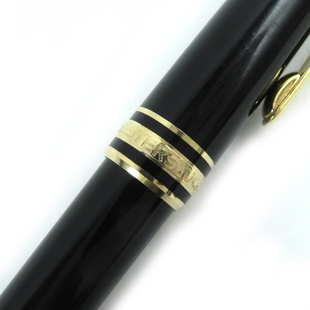 MONTBLANC fountain pen Pen point: K14 Black gold Meisterstck Classic mens Used Authentic