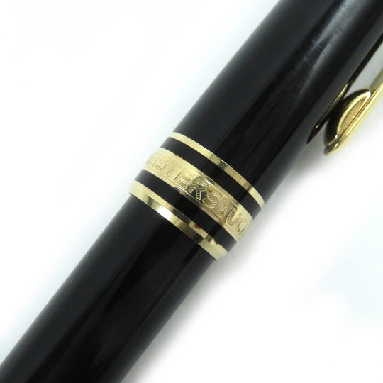 MONTBLANC fountain pen Pen point: K14 Black gold Meisterstck Classic mens Used Authentic