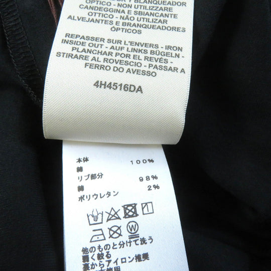 HERMES one piece Main: 100% cotton, part: 98% cotton, part: 2% polyurethane black cartouche Women 40 Used Authentic