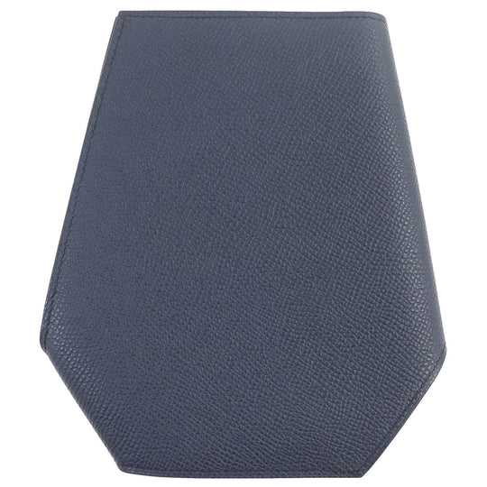 HERMES Pass case Epsom Indigo blue mens Used Authentic