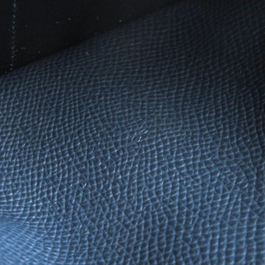 HERMES Pass case Epsom Indigo blue mens Used Authentic