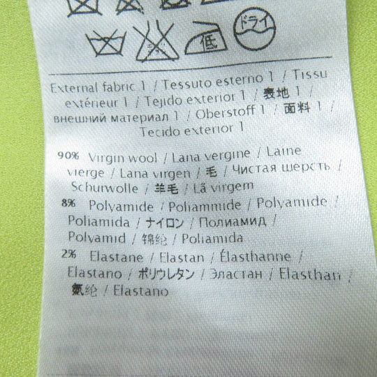 VALENTINO one piece Main: 90% wool, Main: 8% nylon, Main: 2% polyurethane, Outer: 54% rayon, Outer: 46% nylon, Part: 100% nylon, Lining: 96% polyester, 4% polyurethane yellow Women 38 Used Authentic