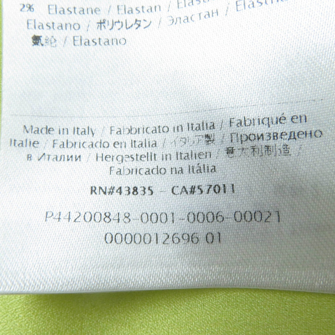 VALENTINO one piece Main: 90% wool, Main: 8% nylon, Main: 2% polyurethane, Outer: 54% rayon, Outer: 46% nylon, Part: 100% nylon, Lining: 96% polyester, 4% polyurethane yellow Women 38 Used Authentic