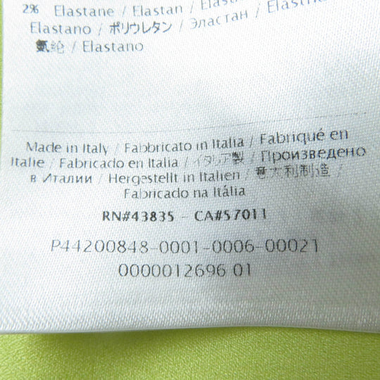 VALENTINO one piece Main: 90% wool, Main: 8% nylon, Main: 2% polyurethane, Outer: 54% rayon, Outer: 46% nylon, Part: 100% nylon, Lining: 96% polyester, 4% polyurethane yellow Women 38 Used Authentic