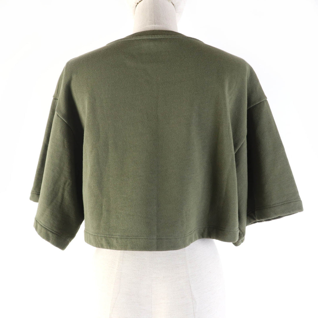 CELINE sweat 2Y19A670Q Main: 100% cotton khaki Women XS Used Authentic