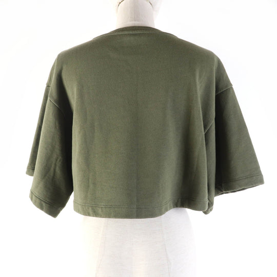 CELINE sweat 2Y19A670Q Main: 100% cotton khaki Women XS Used Authentic