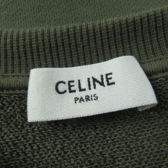 CELINE sweat 2Y19A670Q Main: 100% cotton khaki Women XS Used Authentic