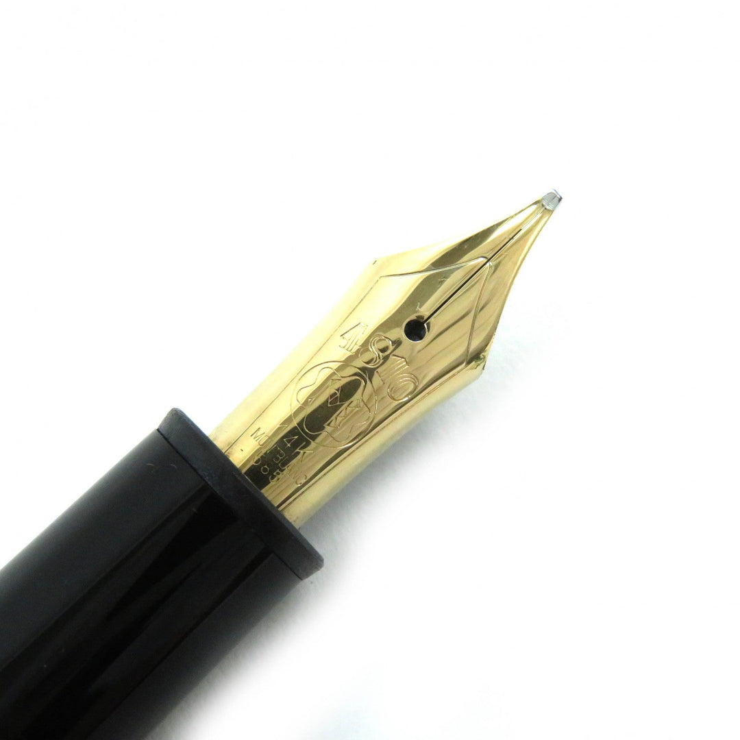 MONTBLANC fountain pen Pen point: K14 Black gold Meisterstck 146 mens Used Authentic