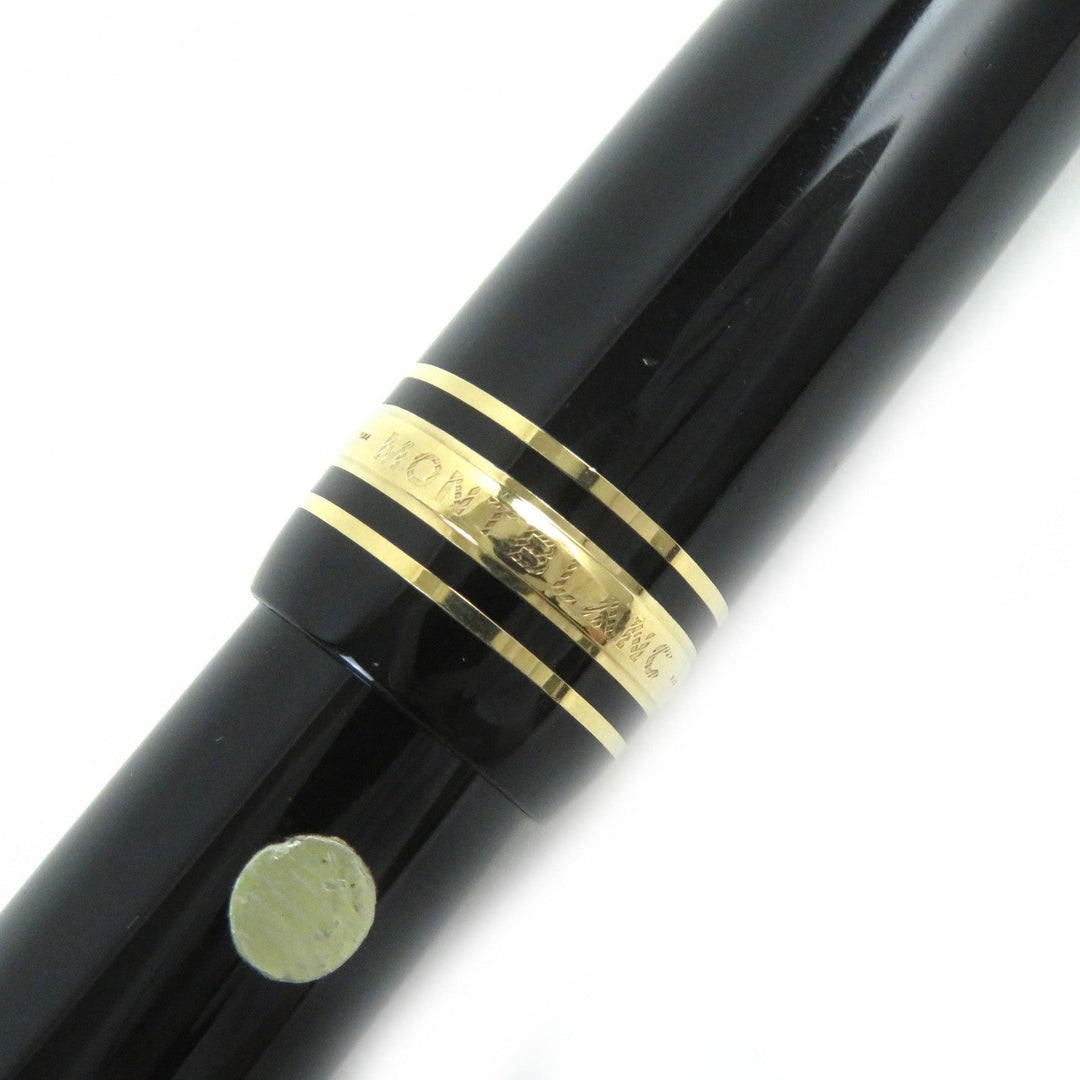 MONTBLANC fountain pen Pen point: K14 Black gold Meisterstck 146 mens Used Authentic