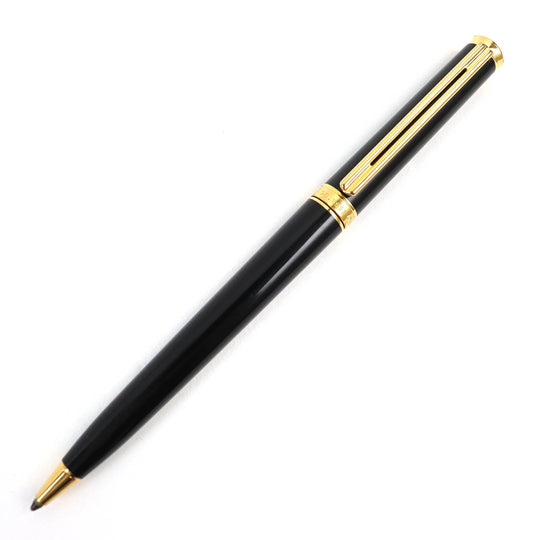 MONTBLANC Ballpoint pen Gold Plated, Resin black NOBLESSE OBLIGE mens Used Authentic