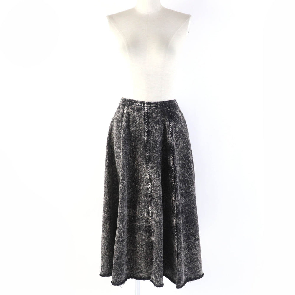MARNI flare skirt GOJD0470Y0 Main: 100% cotton black Women 36 Used Authentic