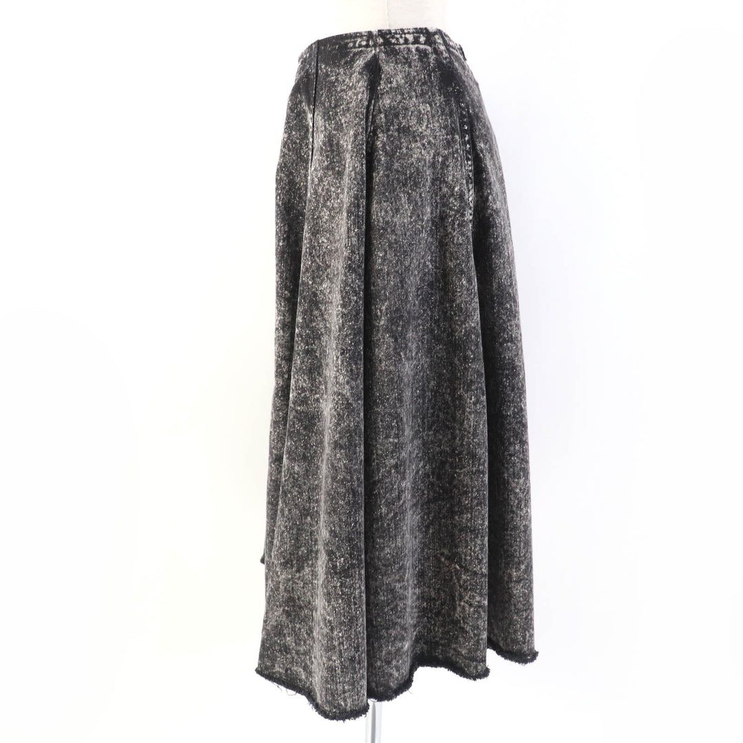 MARNI flare skirt GOJD0470Y0 Main: 100% cotton black Women 36 Used Authentic