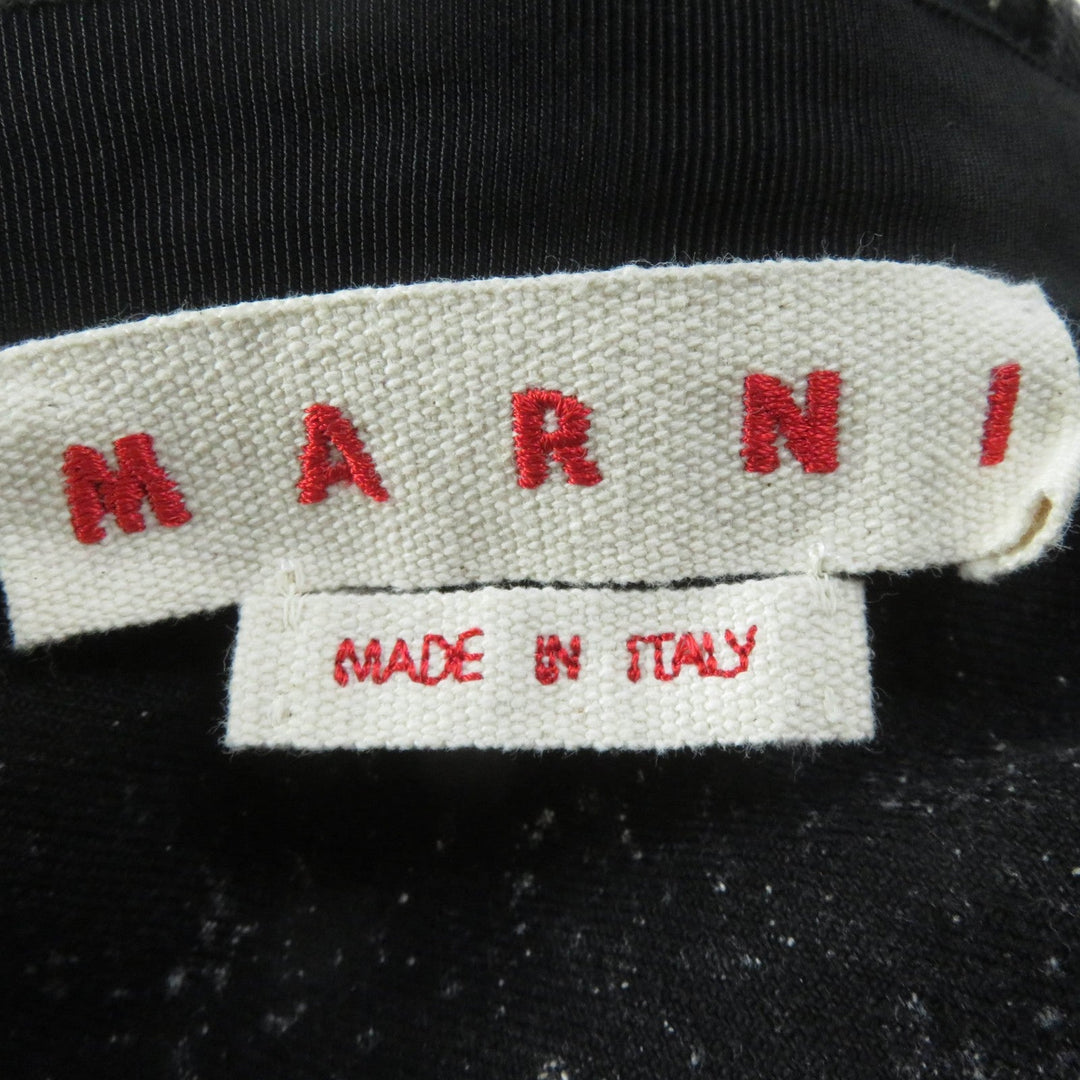 MARNI flare skirt GOJD0470Y0 Main: 100% cotton black Women 36 Used Authentic