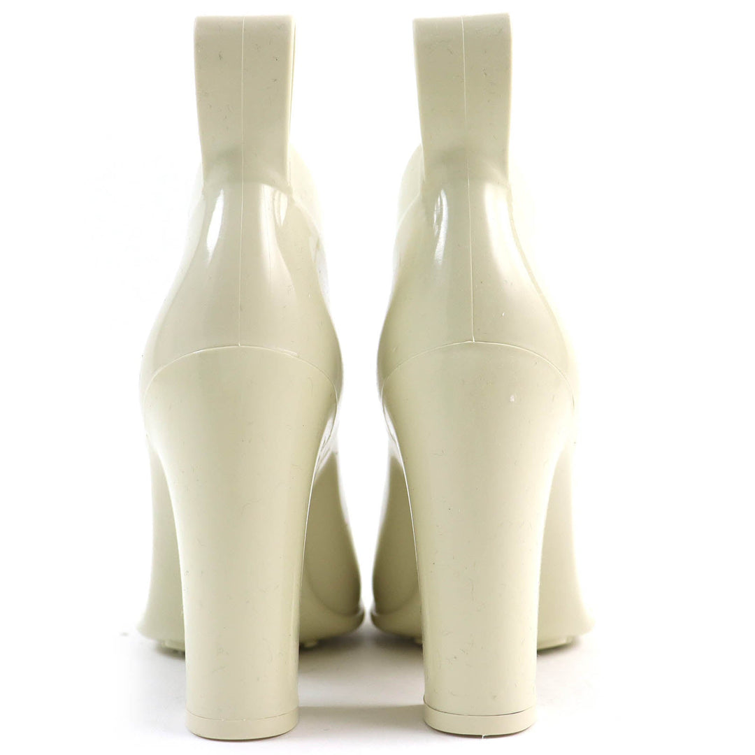 BOTTEGAVENETA Rain shoes Main: Rubber Ivory Shine Women 38 Used Authentic