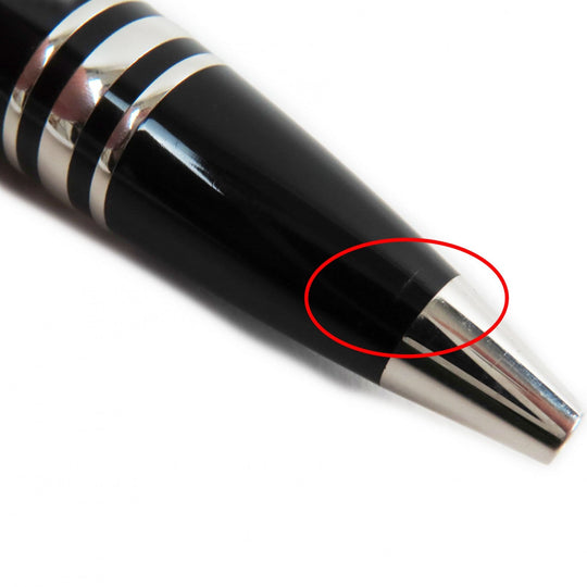 MONTBLANC Ballpoint pen Resin, Platinum black Starwalker mens Used Authentic