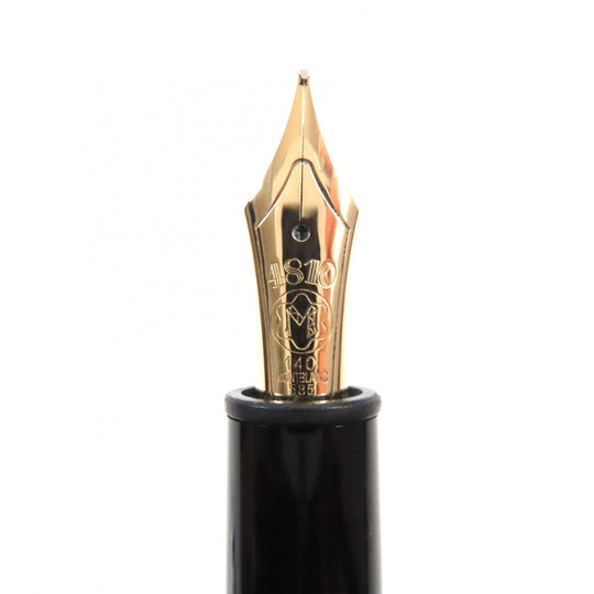 MONTBLANC fountain pen Pen point: K14 Black gold Meisterstuck No.146 mens Used Authentic