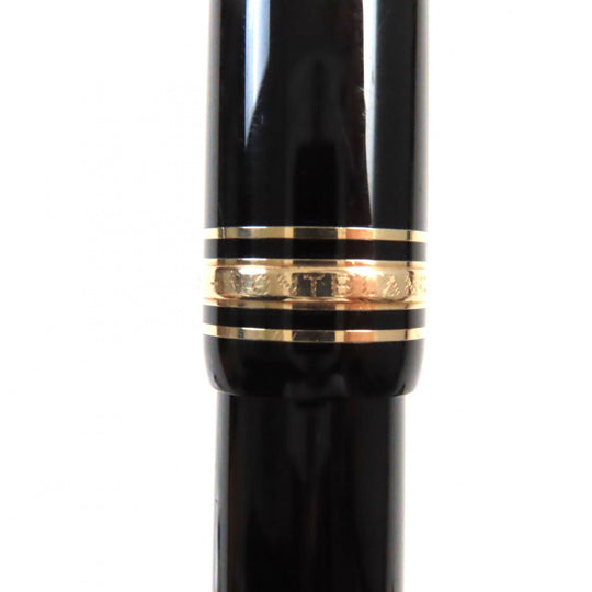 MONTBLANC fountain pen Pen point: K14 Black gold Meisterstuck No.146 mens Used Authentic