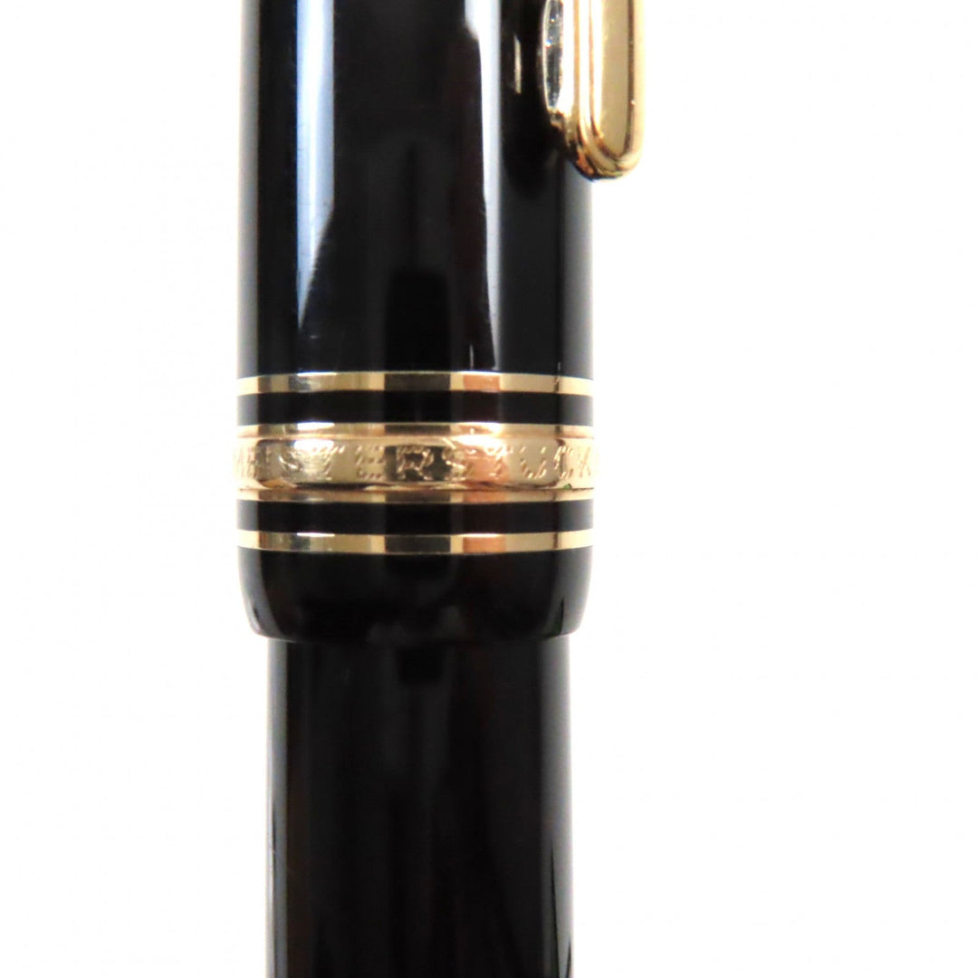 MONTBLANC fountain pen Pen point: K14 Black gold Meisterstuck No.146 mens Used Authentic