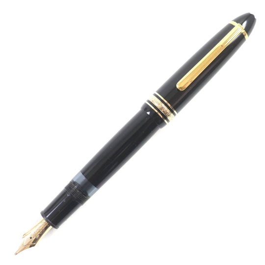 MONTBLANC fountain pen Pen point: K14 Black gold Meisterstuck No.146 mens Used Authentic