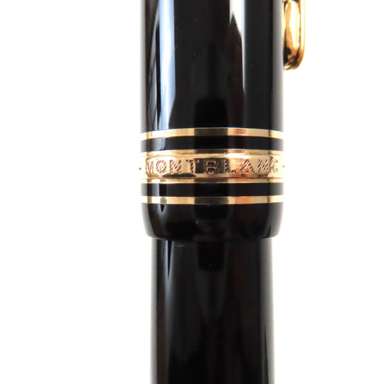 MONTBLANC fountain pen Pen point: K14 Black gold Meisterstuck No.146 mens Used Authentic