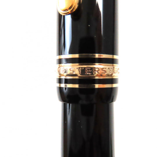 MONTBLANC fountain pen Pen point: K14 Black gold Meisterstuck No.146 mens Used Authentic