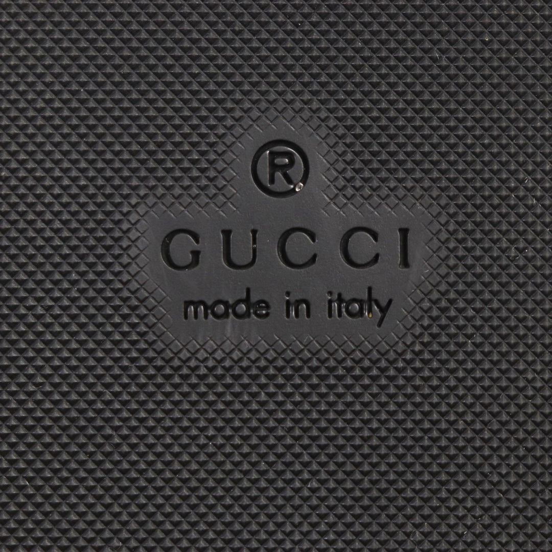 GUCCI Sandals 473493 Main: Leather, Fur black Horsebit mens Size unknown Used Authentic