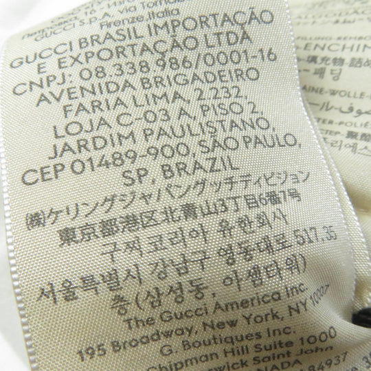 GUCCI shawl 727885 Main: 100% cotton, Part: 100% cotton, Filling: 50% wool, 50% polyester white Kids Used Authentic