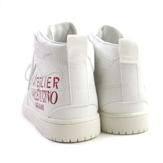 VALENTINO High cut sneakers Main: Leather White red ATELIER Atelier mens 40 Used Authentic