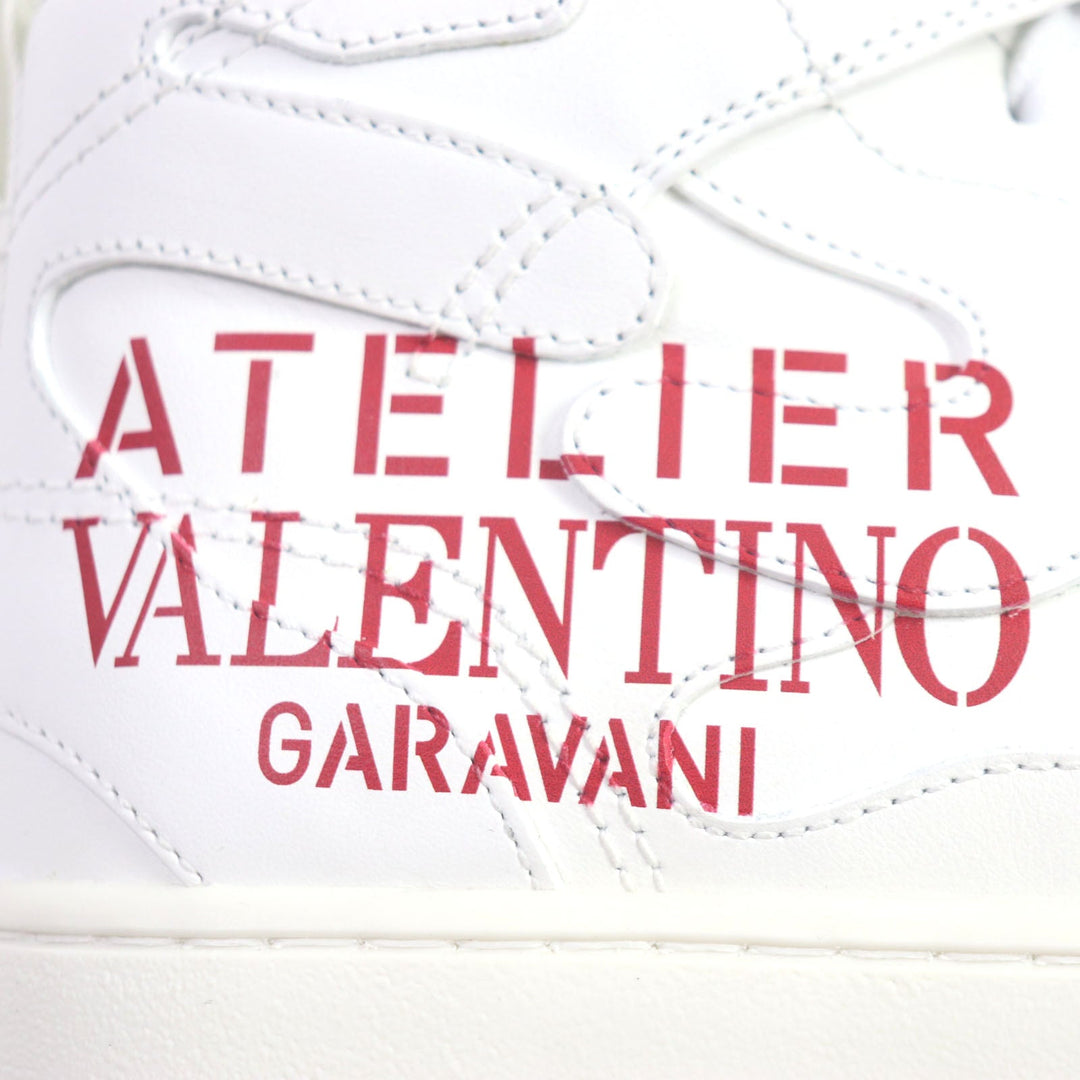VALENTINO High cut sneakers Main: Leather White red ATELIER Atelier mens 40 Used Authentic