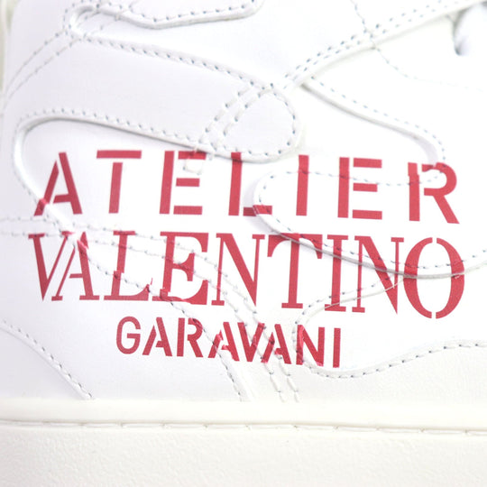 VALENTINO High cut sneakers Main: Leather White red ATELIER Atelier mens 40 Used Authentic
