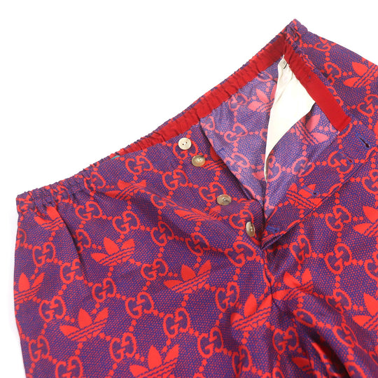 GUCCI Shorts 691440 Main: 100% silk Navy red mens 50 Used Authentic