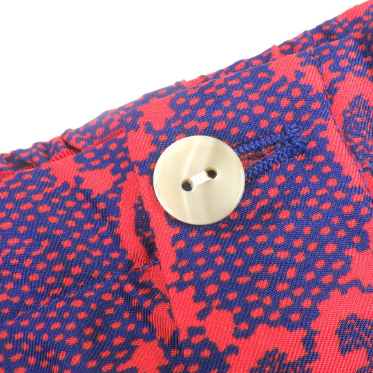 GUCCI Shorts 691440 Main: 100% silk Navy red mens 50 Used Authentic