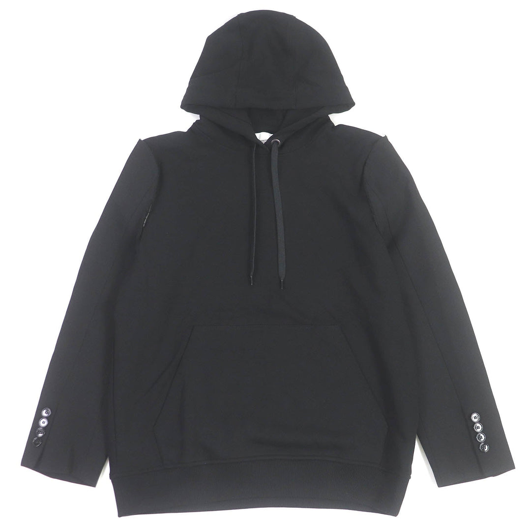 BURBERRY Hoodie 8040787 Main: 100% cotton, Part: 99% cotton, Part: 1% elastane (polyurethane) black mens M Used Authentic